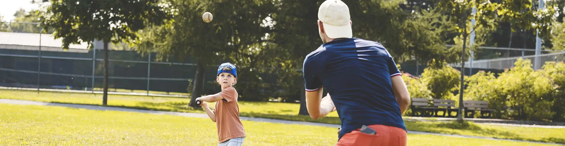 Personal Banking Growth - Father & Son Playing Baseball