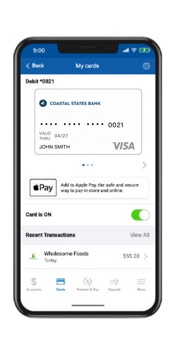 Card Controls. Anywhere, Anytime.
